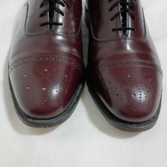 Johnston & Murphy Dress Shoes Men\'s Burgundy Oxford Brogue Cap Toe 9EEE/E main image 6